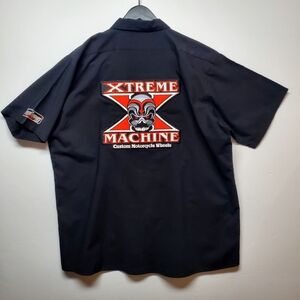 Throttle Threads Extreme Machine Skull Button Down Shirt Men's 2XL Bikercore
